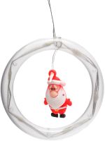Внутрішня гірлянда штора Xmas фігурки в кільці 3 м 110 LED діодів W, новорічна Світлодіодна холодна Біла гірлянда-Завіса на вікно 3МХ70СМ 220V