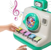 Дитяче іграшкове піаніно Montessori MSS-011 зі світловими і звуковими ефектами, електронний синтезатор Beiyu з імітацією спалаху камери для дітей