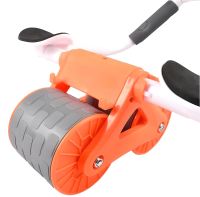 Автоматичний ролик тренажер Healthy Abdomen Wheel DL-431 для преса живота з відскоком і підтримкою ліктя з дисплеєм, коліщатко з килимком AND438