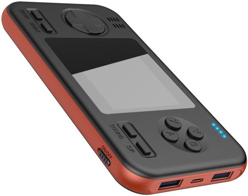 Портативна ігрова Ретро консоль G - 416 2 в 1 приставка з акумулятором повербанк Power Bank 8000mAh на 416 вбудованих ігор Денді, Super Mario, 8 bit