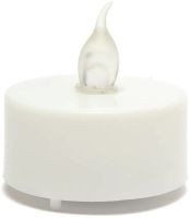 Набор светодиодных горящих свечей Flameless Tealight 24 штуки LED свеча с имитацией пламени и подсветкой на батарейках для освещения Белые