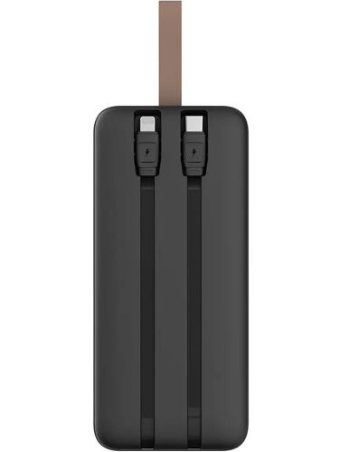 Портативний зарядний пристрій Power Bank Lenyes PX487D 40000mAh 22.5W з LED дисплеєм і кабелями, Зовнішній акумулятор повербанк Lightning Type-C