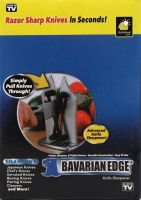 Точилка для кухонних ножів Bavarian Edge Knife Sharpener 12х16. 5 см багатофункціональна Механічна настільна ножеточка полірування зі сталі на кухню