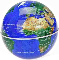 Нічник левітуючий глобус Magnetic Levitation Globe магнітний літаючий нічник Карта світу, світлодіодна LED лампа з RGB підсвічуванням від мережі 220В