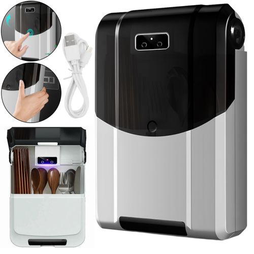 Настінний стерилізатор Chopstick Disinfection Machine SH-012 дезінфікуючий тримач для посуду та столових приборів з УФ-стерилізацією LY-996