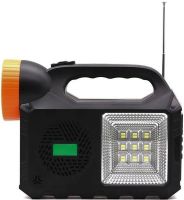 Портативна зарядна сонячна станція Gdlite GD - 102 акумуляторний ручний ліхтар з LED лампами система освітлення з повербанком радіо USB MP3 TF-карт