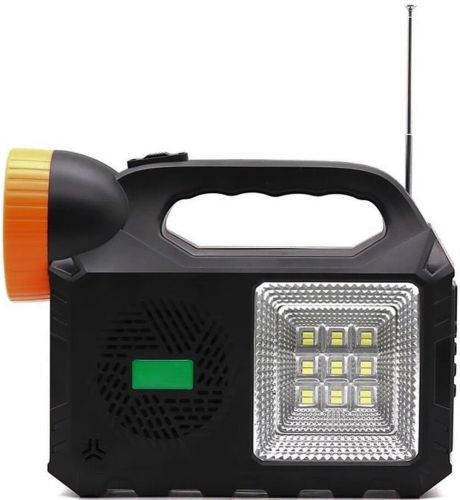 Портативна зарядна сонячна станція Gdlite GD - 102 акумуляторний ручний ліхтар з LED лампами система освітлення з повербанком радіо USB MP3 TF-карт