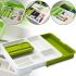 Универсальный раздвижной органайзер Expandable Drawer Organizer 34Х36.5Х5.5 см для кухонных столовых приборов, ложек и вилок в выдвижной ящик
