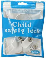 Блокувальник вікон з ключем Child Safety Lock AND - 93 дитячий замок безпеки, захист на меблі, шафа, холодильник, блокіратор з тросом для дітей