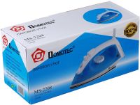 Електрична Парова праска Domotec MS-2208 з резервуаром для води 1200W тефлонова підошва з парою і режимом сухого прасування для одягу MS2208 Блакитний