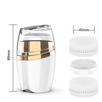 Аккумуляторная массажная щетка 3 в 1 Sonic Facial Cleansing Drush With LT-606 для лица с насадками, Профессиональная электрическая щетка для умывания