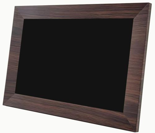 Цифрова акрилова фоторамка Photo Frame Frameo 10.1" 16 ГБ з Wi-Fi сенсорним IPS екраном розумна електронна рамка для фото відео з годинником Коричнева