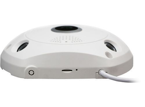 Стельова IP камера відеоспостереження VR Camera V300 360° бездротова панорамна відеокамера на стелю з ІЧ підсвічуванням і мікрофоном Wi-Fi VRCam