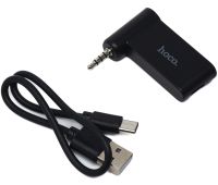 Автомобільний Bluetooth адаптер Hoco E58 140 mAh бездротовий трансмітер для магнітоли, авто FM ресивер, модулятор в машину з блютуз AUX 3.5 мм