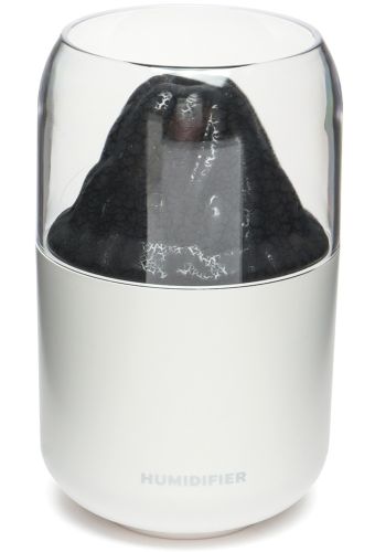 Зволожувач повітря нічник Вулкан Humidifier Y10 280 мл настільний ультразвуковий аромадифузор зі світлодіодним LED підсвічуванням USB Lamp JSQ-1 Білий