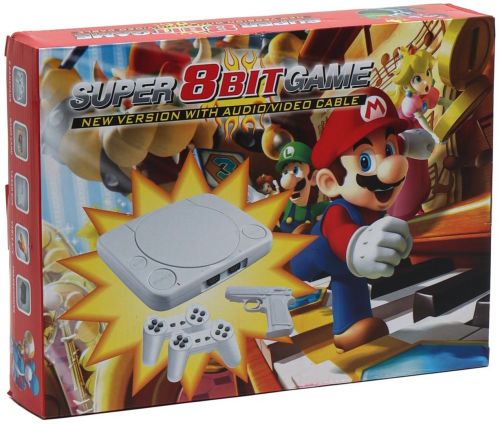 Ретро приставка під виглядом Ps1 Super 8bit Game TY-368 16 ігор, ігрова консоль 8 біт з двома джойстиками і пістолетом для телевізора LH-999
