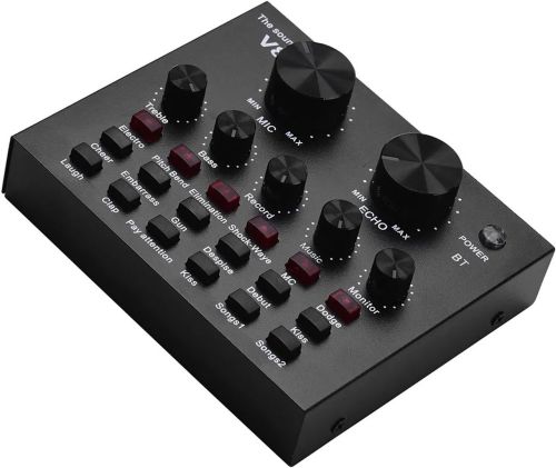 Внешняя звуковая аудио карта V8 внешняя USB-гарнитура, настольная беспроводная аудиосистема Bluetooth с режимом записи голоса для микрофона V-8