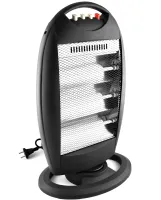 Напольный инфракрасный галогенный обогреватель Domotec MS-5951 1200W 3 режима мощности, настольный кварцевый электрообогреватель от сети 1200 Вт