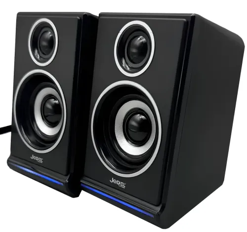 Провідні комп'ютерні колонки Jedel S-578 2.0 6W стерео RGB колонка з регулюванням гучності, акустика з підсвічуванням для ПК і ноутбука від USB