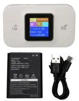 Портативний роутер модем з екраном Wireless Mobile Wi-Fi Pro MF68E 4G/5G акумуляторний вай фай маршрутизатор зі слотом сім карти і знімною батареєю