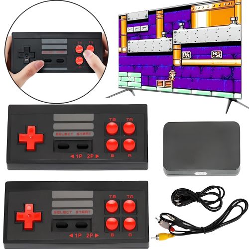 Игровая приставка 8bit U-BOX EXTREME Mini Game Box AHH-07 620 игр с 2 беспроводными джойстиками Портативная консоль 8 бит с встроенными играми D600