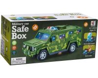 Дитяча скарбничка сейф Military car Safe Box YJ847 купюроприймач, банкомат, електронна Військова машинка для грошей з кодовим замком на батарейках