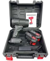 Акумуляторна повітродувка фен Blower ETP LD18-21V для прибирання снігу та листя з 2 акумуляторами, Бездротова дуйка для видалення пилу Чорна