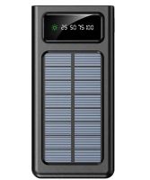 Зарядний пристрій Power bank YM-485 Solar 10000 mAh C набором кабелів 4в1 зовнішній акумулятор на сонячній батареї Type - C MicroUSB Lightning
