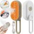 Парова щітка для котів і собак Steamy Pet Brush E-W3317 електрична гребінець з розпилювачем пара для вичісування шерсті тварин USB XL-889