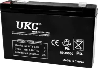Аккумуляторная батарея UKC 6V 10Ah WST-10 универсальный свинцово-кислотный аккумулятор 6В 10Ач для торгового оборудования и игрушек