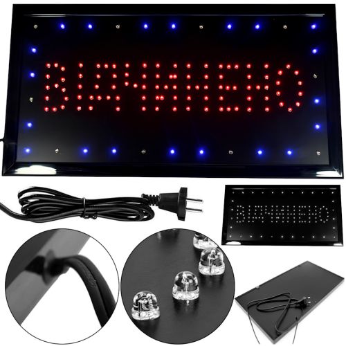 Светодиодная рекламная LED вывеска Відчинено 48х25 см информационная торговая табличка для внутренней рекламы, световое табло для кафе от сети