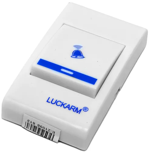 Дверний дзвінок Luckarm Intelligent D9688 бездротова кнопка на батарейках, передавач сигналу і приймач на 32 мелодій для вхідних дверей до 150 м