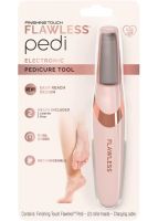 Електрична пилка для ніг Flawless pedi апарат для педикюру і п'ят, акумуляторний електричний прилад пемза для ніг з 2 насадками і USB 3W