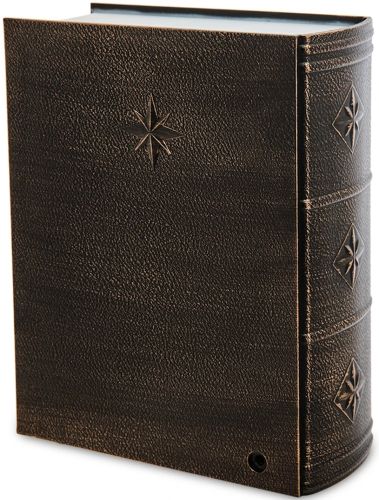 Нічник у формі різдвяної книги XMAS WDL 24023b Новорічний музичний світильник книжка з ефектом хуртовини і LED підсвічуванням на батарейках USB