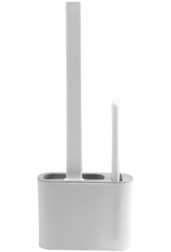 Набір щітка і йоржик Cleaner Toilet Brush Rd-5763 підвісний силіконовий гнучкий йоржик на підставці з кріпленням на стіну для чищення унітазу HA-179