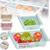Розсувний органайзер у холодильник Stretchable Hanging Storage Rack TM18013 підвісний контейнер, висувна полиця, кошик для зберігання продуктів