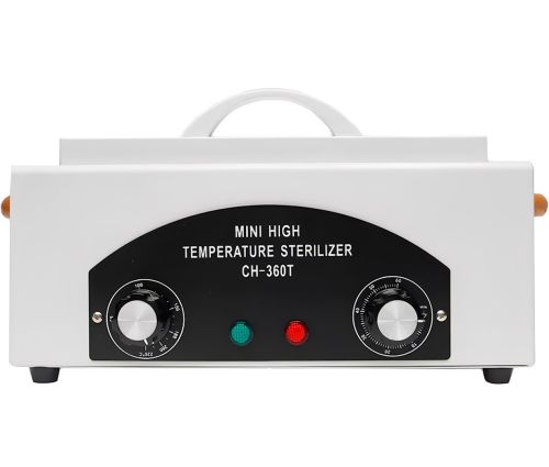 Стерилізатор сухожар Sanitizing Box Sterilizer СН-360 300W сухожарова шафа з дисплеєм для стерилізації та дезінфекції манікюрних інструментів 1.8 л