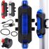 Велосипедна фара із заднім стопом Bike Light SD-616 акумуляторний габаритний велоліхтар, велосипедний стоп сигнал на велораму 4 режими роботи від USB