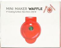 Електрична міні-вафельниця Mini Maker Waffle MAG-686 10.5 см вафельниця для віденських і бельгійських вафель XL-287 з антипригарним покриттям 350W Червона