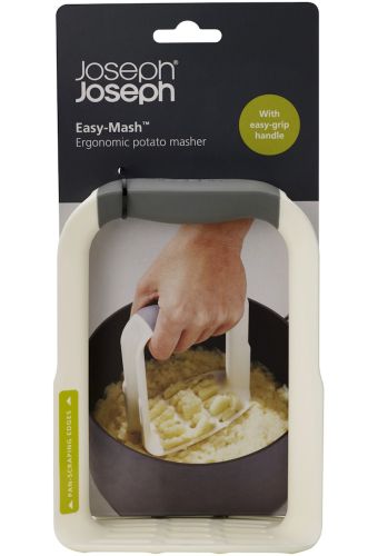 Толкушка для картоплі Easy-Mash Joseph Пластикова картоплем'ялка давилка для картоплі, ергономічний прес для пюре на кухню 16. 5х11. 9 см білий
