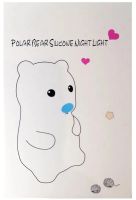 Настільний силіконовий нічник Ведмідь Bear Silicone Night Light DC-7653 дитячий акумуляторний світильник з RGB підсвічуванням і сенсорним датчиком USB