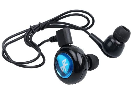Беспроводные стерео наушники AirBeats Bluetooth mini 4.0 Black вакуумная гарнитура с встроенным микрофоном и шумоподавлением для IOS и Android Черные