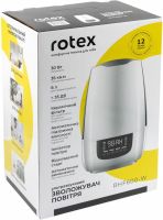 Ультразвуковий зволожувач повітря ROTEX RHF-600-W на 6 л 35 кв. м очищувач іонізатор з LED дисплеєм і фільтром очищення води 30w від мережі Білий