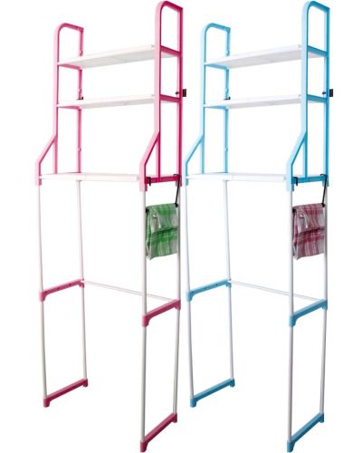 Стійка над унітазом Supretto Toilet Rack 160х50 см підлоговий стелаж, Полиця етажерка для ванної кімнати і туалету органайзер для зберігання