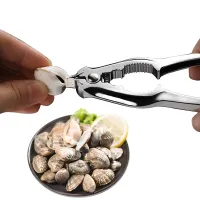 Кухонный орехокол Nut Cracker AND 198 2 в 1 для чистки и раскалывания скорлупы ореха, миндаля, каштана 14×5 см ручная открывалка для морепродуктов
