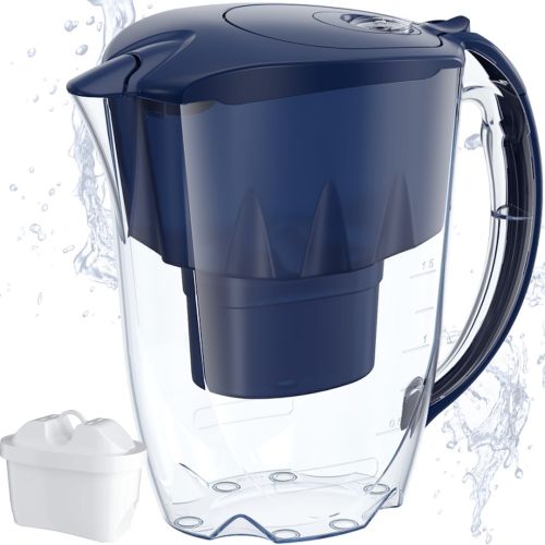 Фільтр-глечик Aquaphor Jasper 2.8 л водоочисник глечик для очищення водопровідної води, система фільтрації зі змінним модулем Аквафор Джаспер Синій