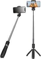 Селфи палиця штатив Selfie Stick L01 70 см телескопічний трипод для селфи, монопод тринога з тримачем для телефону з пультом Bluetooth L-01