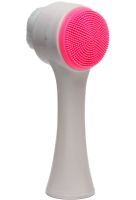 Силіконова щітка для чищення обличчя Dual Face Brush TC-300 2 в 1 двостороння щіточка для делікатного вмивання та очищення шкіри Joko Blend рожева