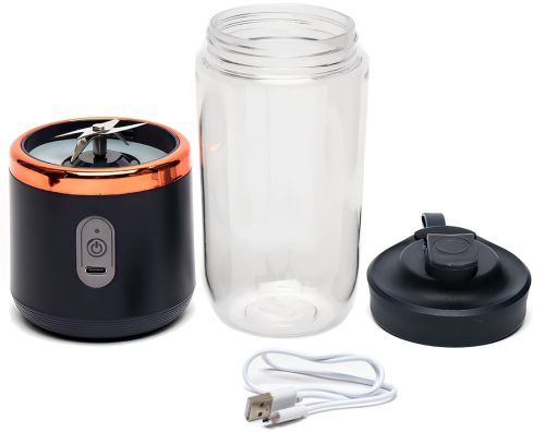 Бездротовий міні блендер Small Portable Juicer A215 400 мл акумуляторна портативна соковижималка з пляшкою поїлкою для смузі і соку від USB