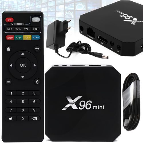 Смарт приставка Smart TV Box X96 Mini 4k 2GB / 16GB Цифрова смарт-приставка, ТВ медіаплеєр Android з вбудованим WiFi модулем і пультом для телевізора